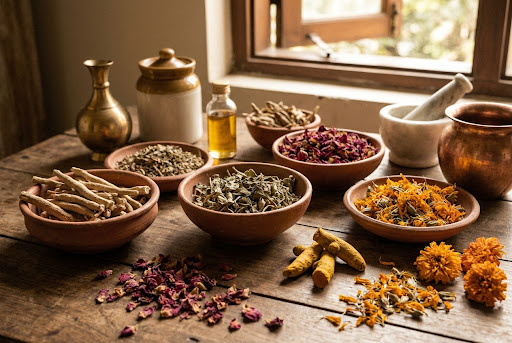 Ayurvedic oils and rituals